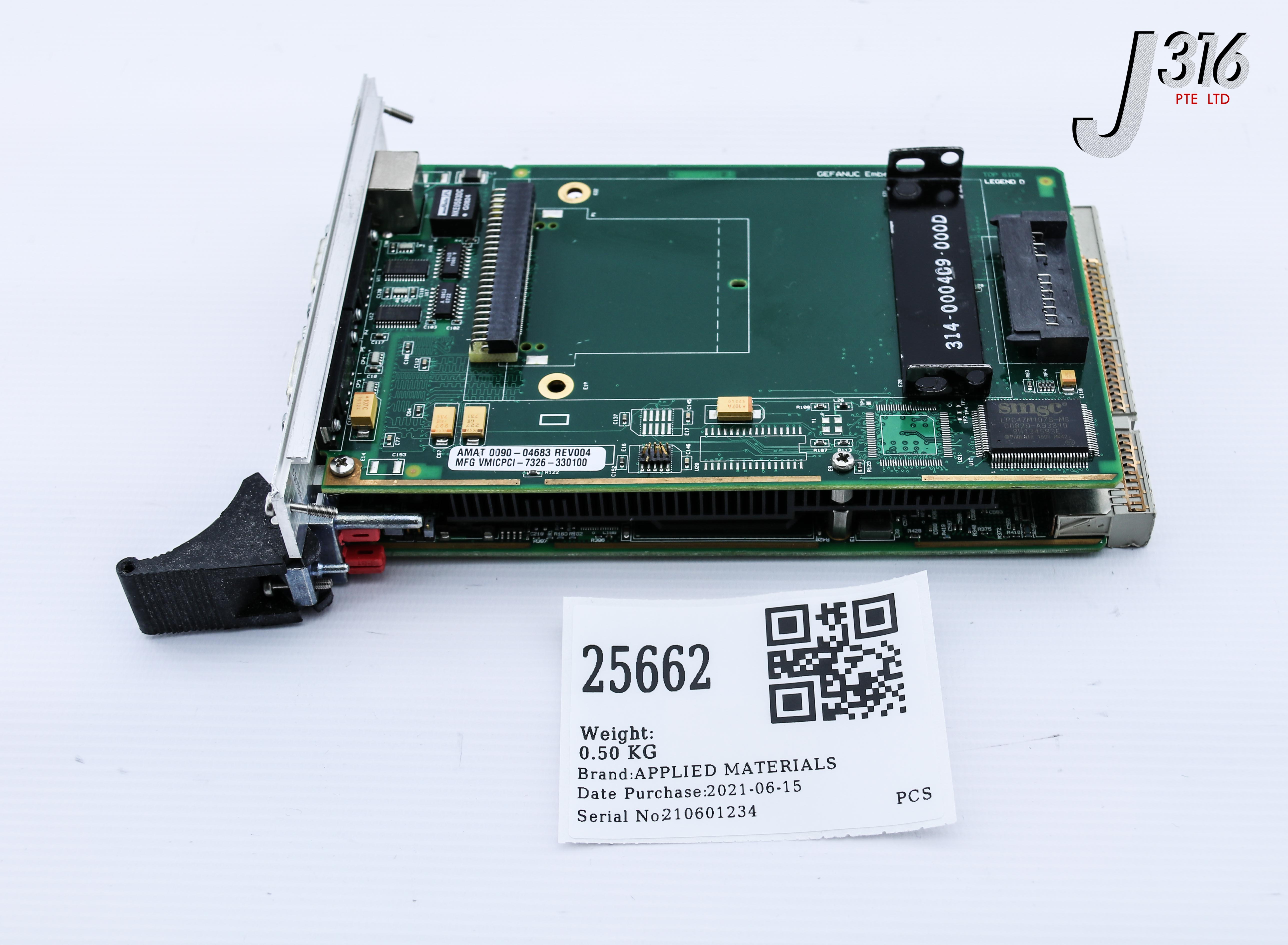 downt 「downt」 25662 APPLIED MATERIALS PCB, VMICPCI-7326-330100 MAINFRAME